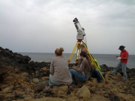 A Pantelleria Massimiliano Marazzi e Sebastiano Tusa con Laserscanner 3D