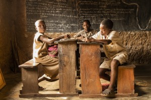 Benin - in the village of Hounkpogon, a local school