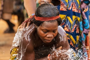 Togo, Amenoudzi village. Here, a voodoo ceremony called Zapata