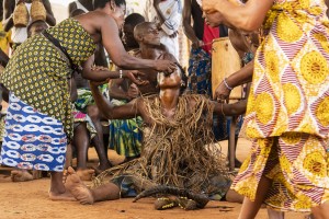 Togo, Amenoudzi village. Here, a voodoo ceremony called Zapata