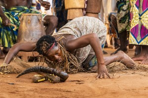 Togo, Amenoudzi village. Here, a voodoo ceremony called Zapata